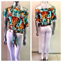 LEG COM PALA GAM E BLUSA ESTILO ESTAMPADA CREPE